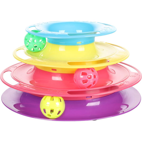 Jchat bagera tour de chat + balles dia.24x13cm