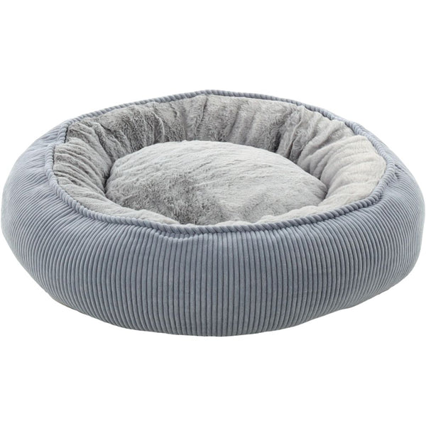 Panier colette rond + fermeture eclair bleu 46x46x17cm