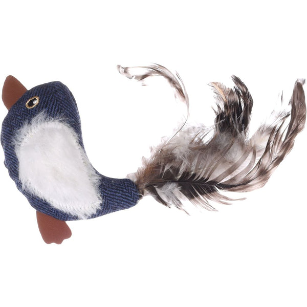 Jouet chat jeany oiseau bleu 8,5cm