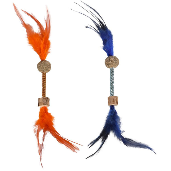 Jchat boleo + matatabi + herbe aux chats orange/bleu 9cm assortiment