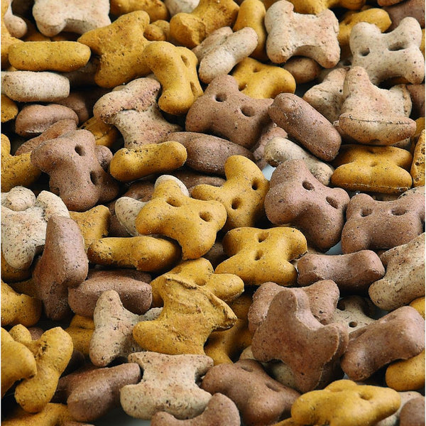 Biscuits Crunch Mini Os à Mâcher, 500g : Une récompense délicieuse et croquante pour les chiens de toutes tailles.