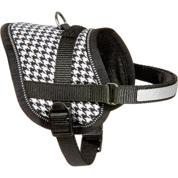 Harnais eeny meeny noir/blanc s 31-40cm 15mm