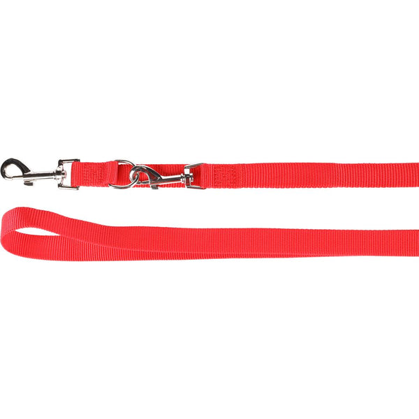 Laisse d'entraînement ziggi rouge 200cm 25mm