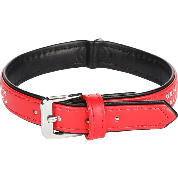 Collier monte carlo rouge l/xl 34-39cm 22mm