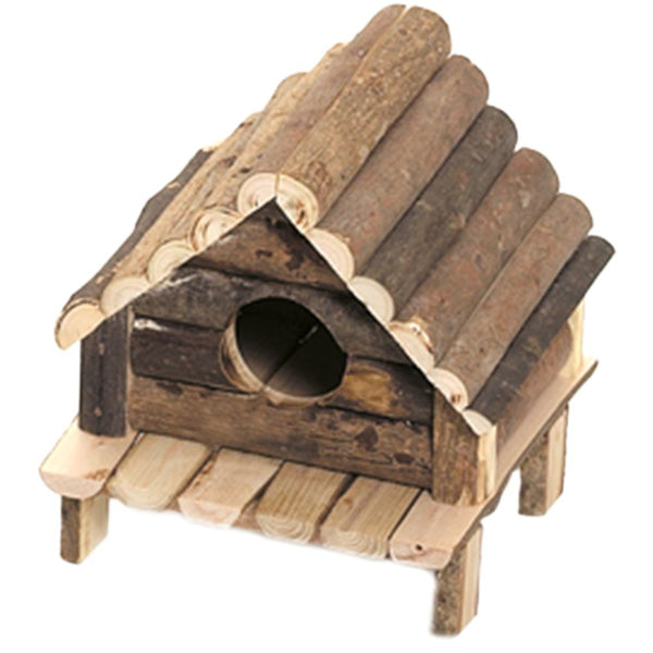 Maison pour rongeur wooden cabin 14x12x13cm